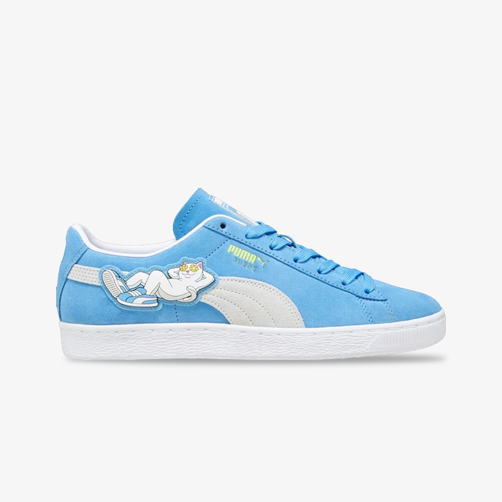 Puma | RIPNDIP SUEDE BLUE SNEAKERS  { REGAL BLUE/WHITE