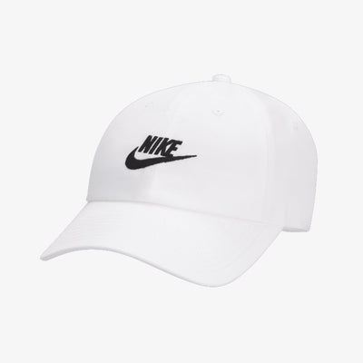 Nike | CLUB UNSTRUCTURED FUTURA WASH CAP  { WHITE/BLACK