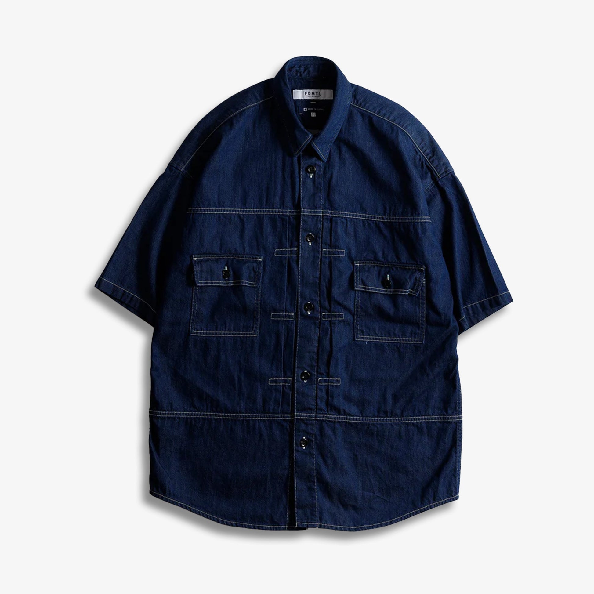 FDMTL | DENIM 2ND S/S SHIRT RINSE { INDIGO