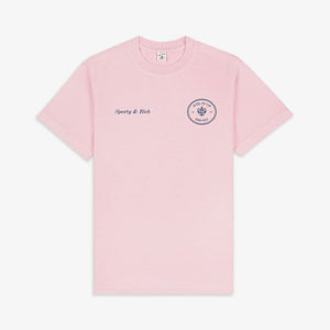 SPORTY & RICH | HOTEL DU CAP T-SHIRT { EDEN PINK/NAVY
