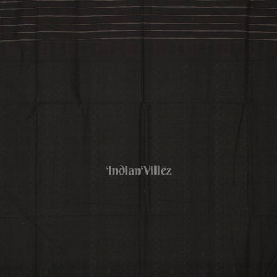 Green Black Odisha Ikat Sambalpuri Pure Cotton Saree