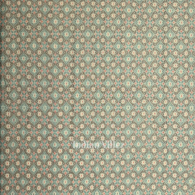 Cement Gray Floral Theme  Sambalpuri Odisha Ikat Cotton Fabric