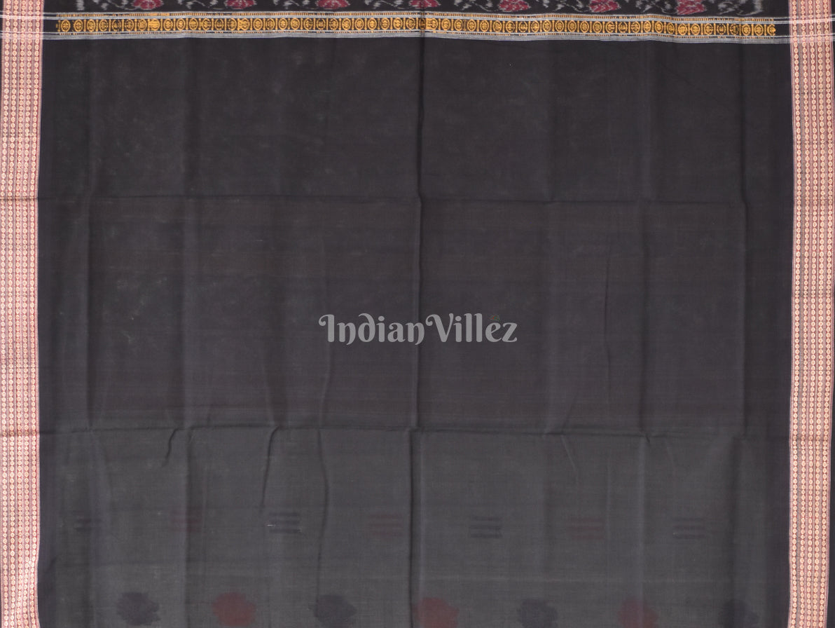 Grey Odisha Handloom Doll Bomkai Cotton Saree