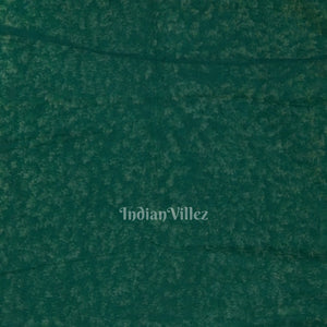 Green Parsi Gara Floral Motif Hand Embroidered Saree