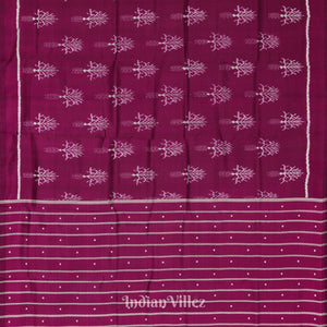 Maroon Designer Odisha Ikat Contemporary Silk Saree