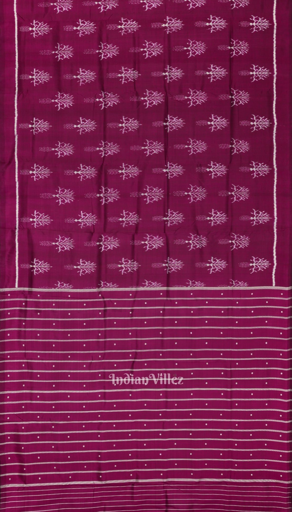 Maroon Designer Odisha Ikat Contemporary Silk Saree