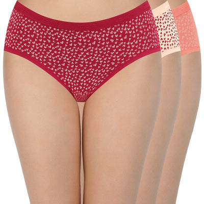 Low Rise Print Hipster Panties (Pack of 3)