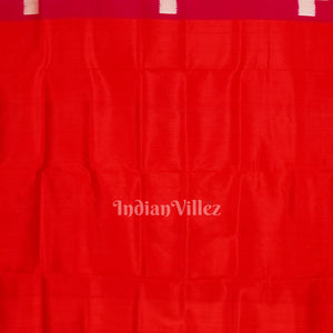 Rani Red Pasapali Border Designer Contemporary Silk Saree