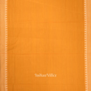 Navy Blue Yellow Flower Buti Odisha Ikat Sambalpuri Dress Material & Dupatta