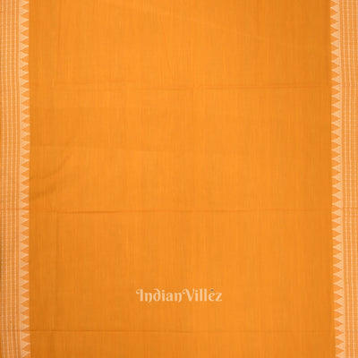 Navy Blue Yellow Flower Buti Odisha Ikat Sambalpuri Dress Material & Dupatta