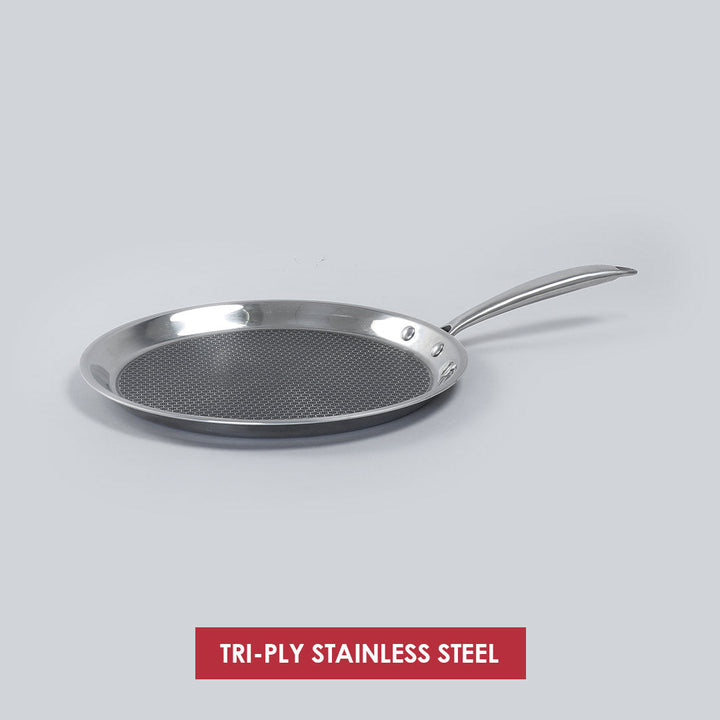 Wonderchef Renewed Stanton Stainless Steel 30 cm Nonstick Dosa Tawa