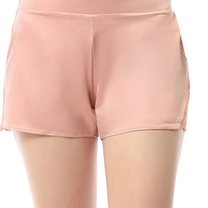 Eternal Bliss Satin Shorts - Mellow Rose
