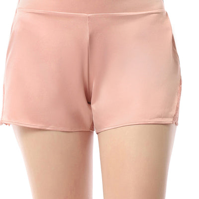 Eternal Bliss Satin Shorts - Mellow Rose