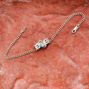 trueBrowns Men 925 Sterling Silver Lord Shiva Trishul Silver Chain Bracelet