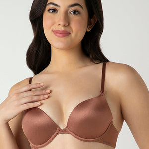 Perfect Lift Padded Wired Demi Bra - Nutmeg