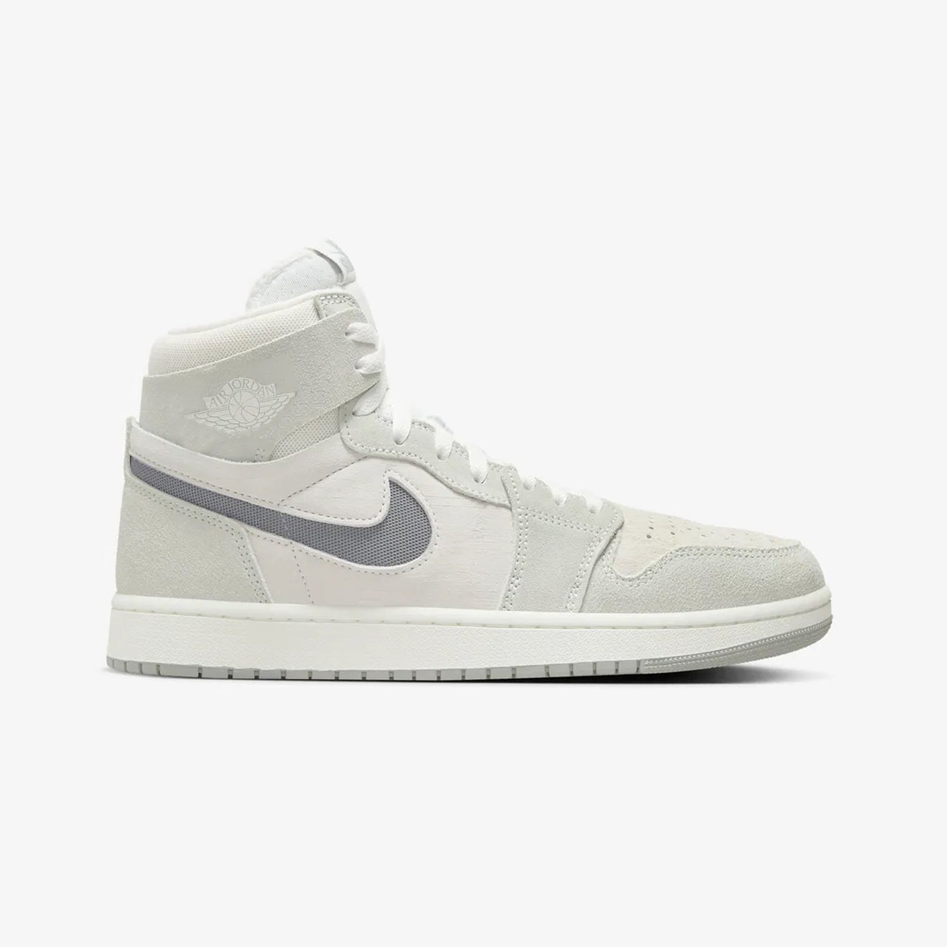 Jordan | AIR JORDAN 1 ZOOM CMFT 2  { SUMMIT WHITE/PARTICLE GREY-LIGHT SILVER