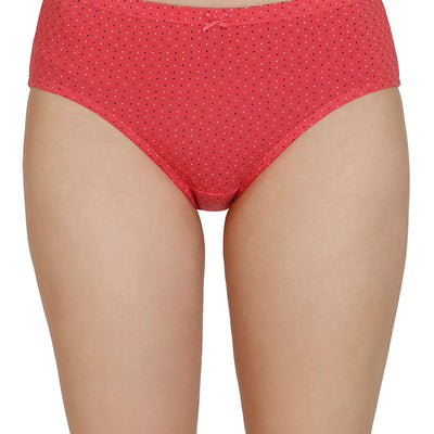 Inner Elastic Print Mid Rise Hipster Panties (Pack of 3)