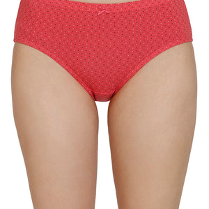 Inner Elastic Print Mid Rise Hipster Panties (Pack of 3)