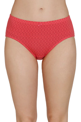 Inner Elastic Print Mid Rise Hipster Panties (Pack of 3)