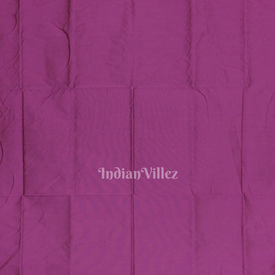 Purple Maroon Single Butta Design Odisha Ikat Bomkai Silk Saree