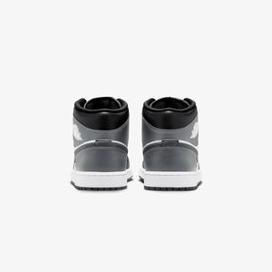 JORDAN | AIR JORDAN 1 MID { BLACK/IRON GREY-WHITE