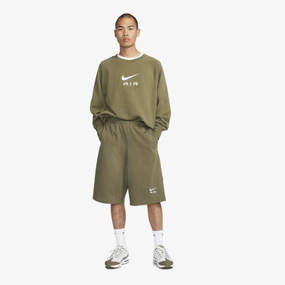 Nike | AIR OVERSIZED FLEECE SHORTS  { MEDIUM OLIVE/PHANTOM