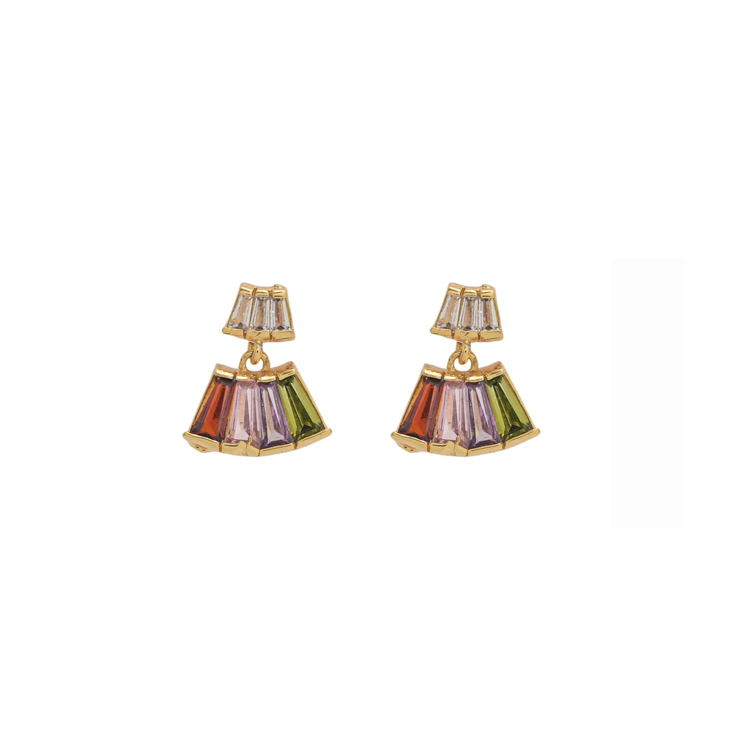 Multicolor Majesty Diamond Earrings