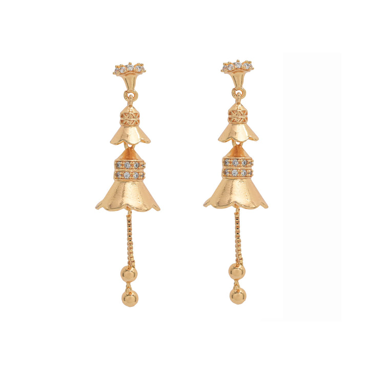 Golden Grace Jhumka Earrings