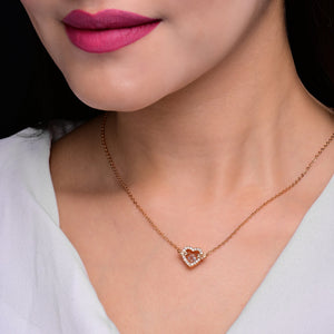 Angel Heart Pendant Necklace For Women