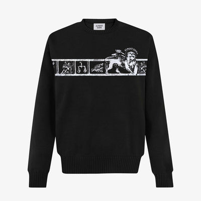 ALMOST GODS | ZODIAC KNIT SWEATER IN BLACK { BLACK