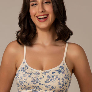 Daily Support Non Padded Non-Wired Cotton Bra - Floral Print