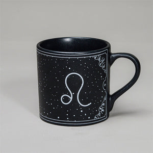 Black - Ceramic Sunsign Theme Coffee Mug Leo (350ml)