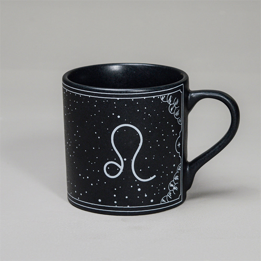 Black - Ceramic Sunsign Theme Coffee Mug Leo (350ml)