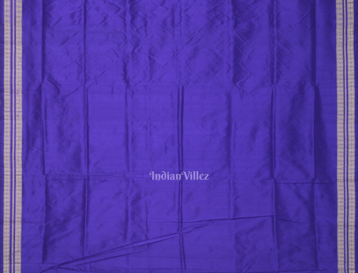 Purple Dual Tone Pasapali Sambalpuri Silk Saree