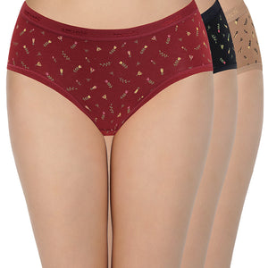 Print Low Rise Hipster Panties (Pack of 3)