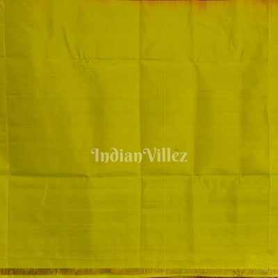 Magenta With Parrot Green Marriage Theme Hand-Painted Pattachitra Saree