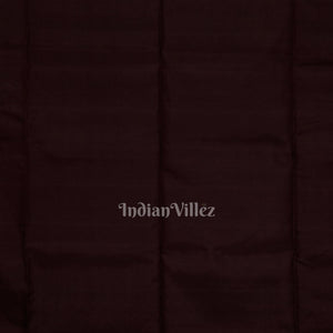 Black Coffee Pure Kanjivaram Soft Silk Saree