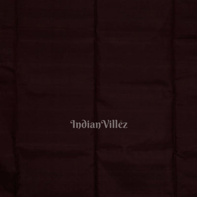 Black Coffee Pure Kanjivaram Soft Silk Saree