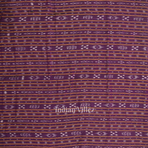 Purple Sambalpuri Odisha Ikat Cotton Fabric