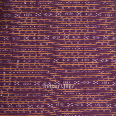 Purple Sambalpuri Odisha Ikat Cotton Fabric