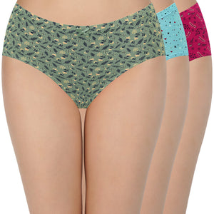 Printed Mid Rise Hipster (Pack of 3)
