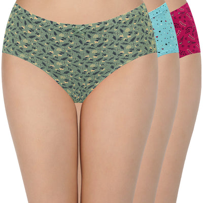 Printed Mid Rise Hipster (Pack of 3)