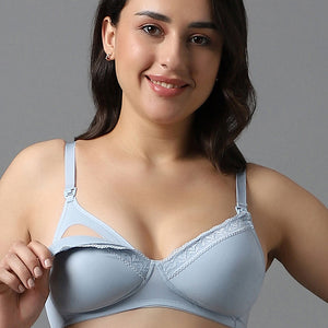 Padded Non-wired Maternity Bra - Celestial Blue