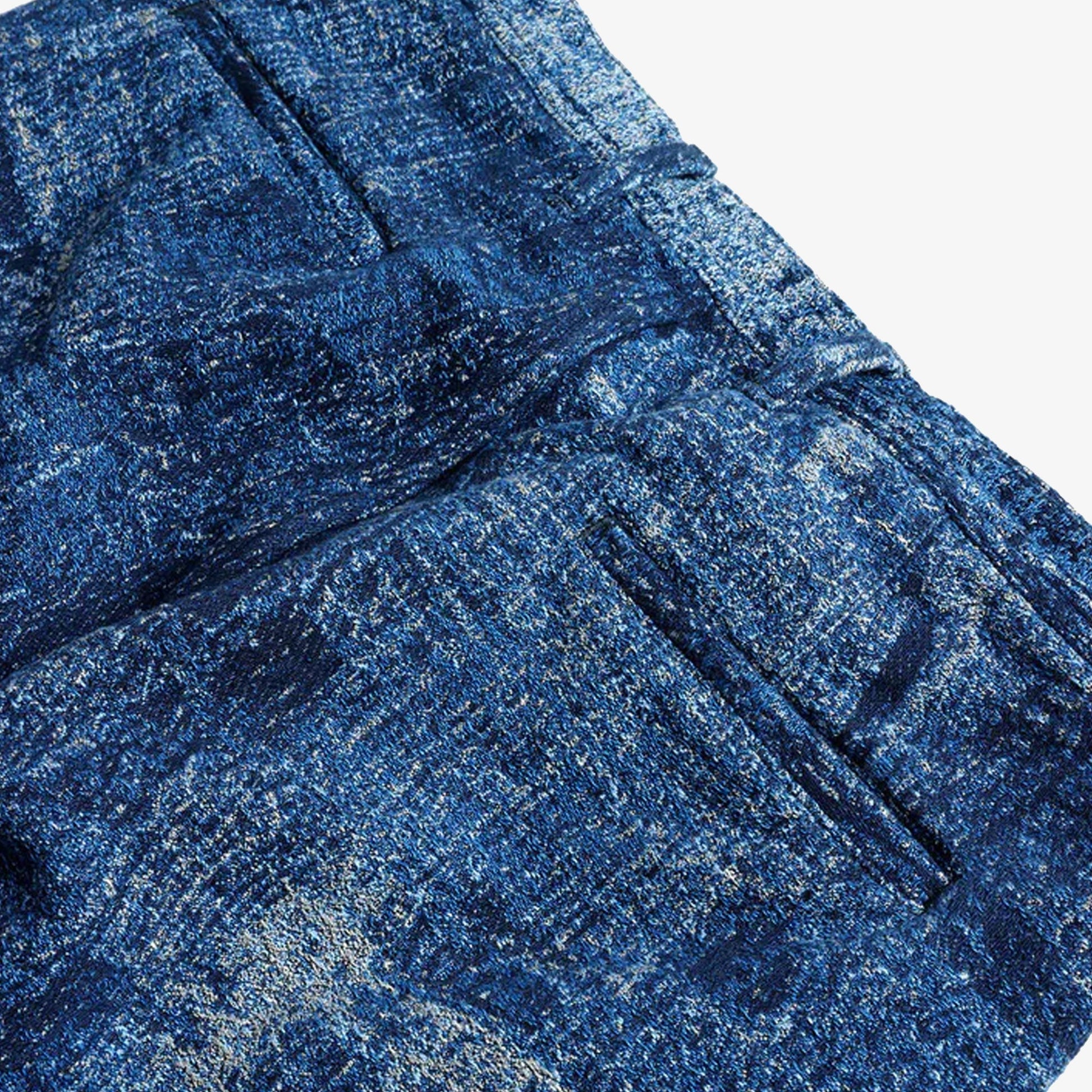 FDMTL | JACQUARD BORO PANTS RINSE - BORO { INDIGO