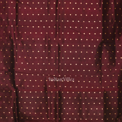 Coffee Rani Pink Banarasi Katan Silk Saree