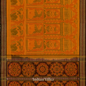 Animal Theme Pure Sambalpuri Ikat Silk*Cotton (Bapta) Saree