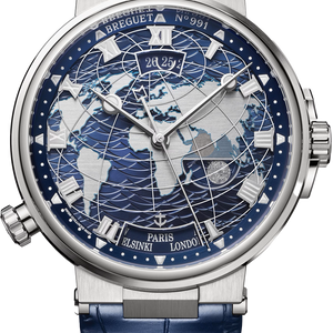 Breguet Marine Hora Mundi Blue Dial Men 43.9 mm