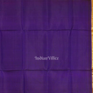 Red Blue Pure Kanjivaram Soft Silk Saree