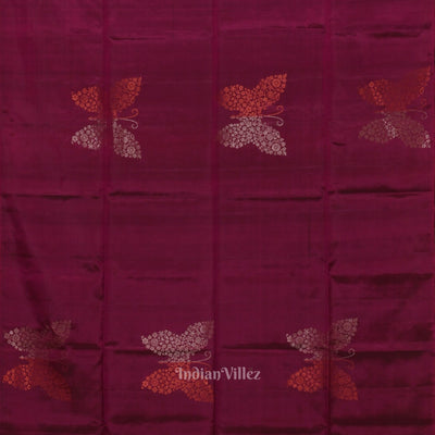 Magenta Pink Pure Kanjivaram Soft Silk Saree