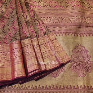 Multicolor Pure Kanjivaram Silk Saree